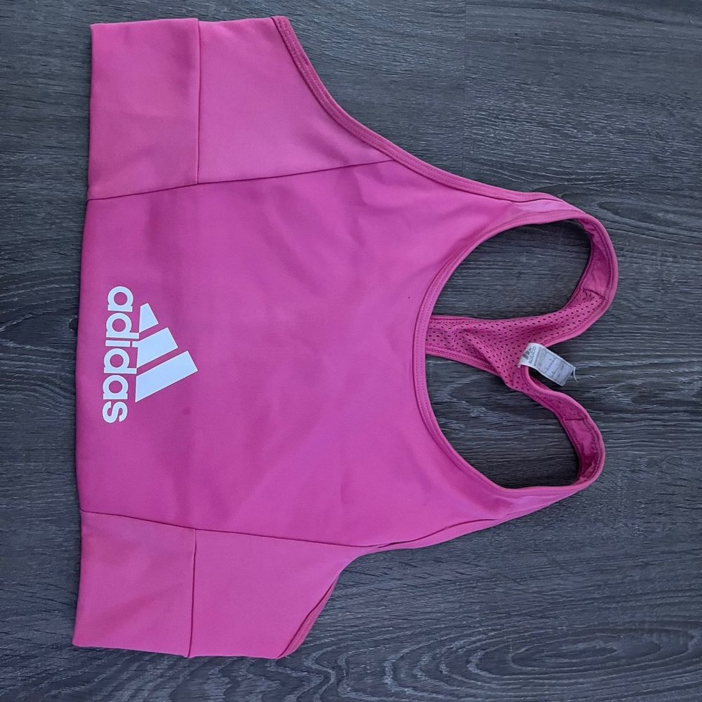 Adidas pink sport bra